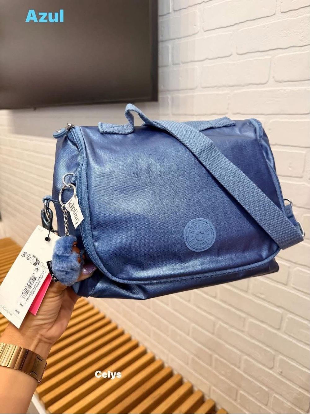 Kipling Kichirou Metalic Lunch Bag NWT
